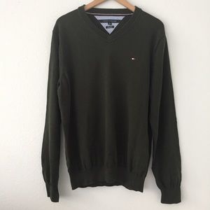 Tommy Hilfiger Pima Cotton V Neck Sweater